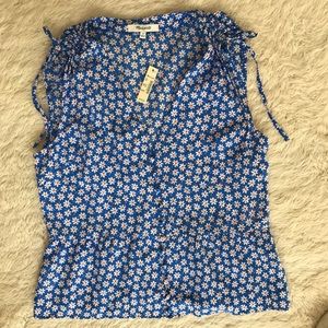 Blue Paisley madewell top